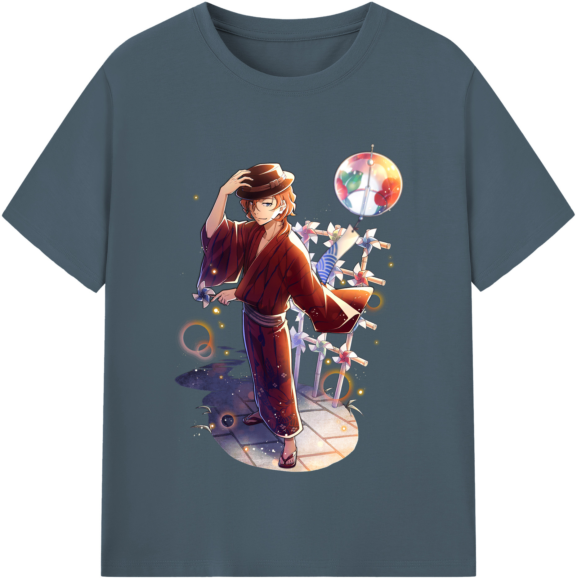 （画像用） 文豪ストレイドッグス Bungo Stray Dogs 綿100％半袖Tシャツ（フロントプリント）